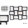 12 SPACES PHOTO FRAME 10X15 BLACK 