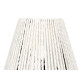 LAMPE DE TABLE CONIQUE EN CORDE BLANCHE 