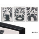 QUADRO MOLDURA PRETA VASOS SORT 3