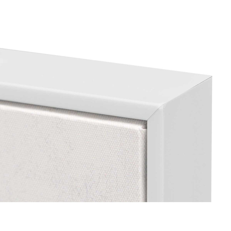 TABLEAU TOILE CADRE BLANC CERCLES ASSORT 3 40X70