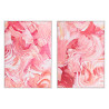 CUADRO LIENZO MARCO BLANCO AGUAS ROJAS 50X70 SURT2