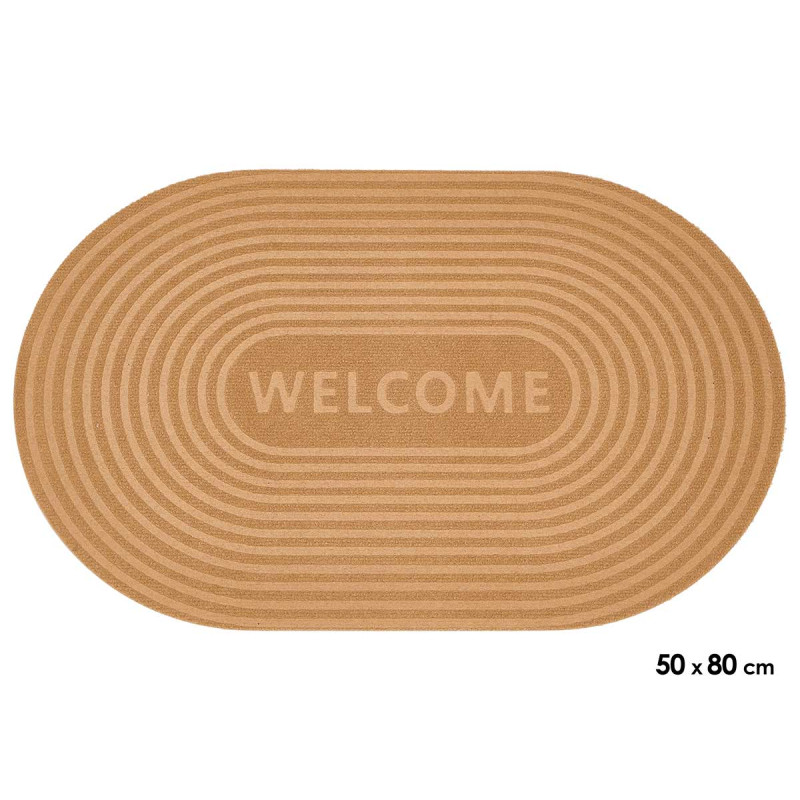 FELPUDO WELCOME MARRON 50X80CM
