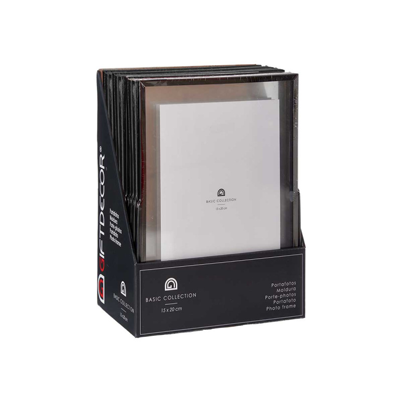 MARCO METAL NEGRO 15X20CM