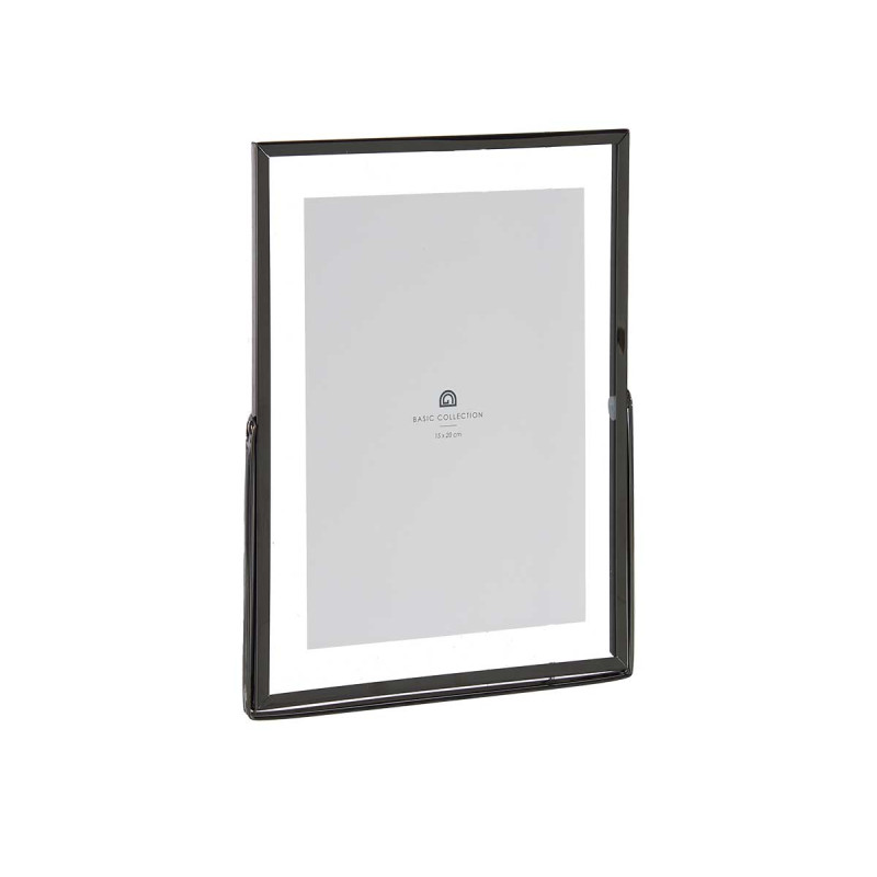 MOLDURA METAL PRETA 15X20CM 