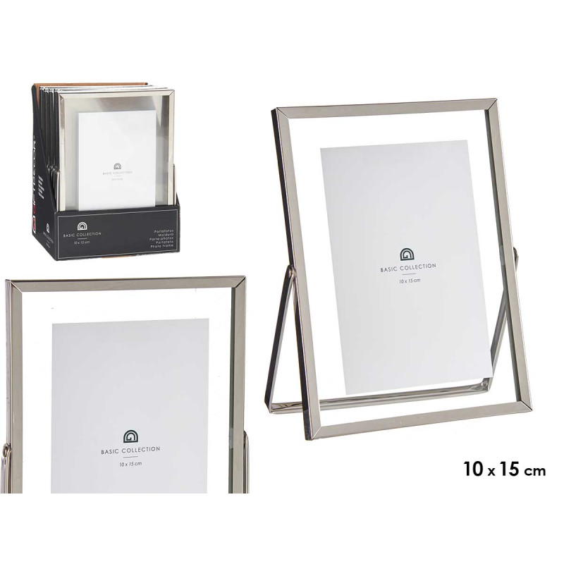 CADRE METAL ARGENT 10X15CM 