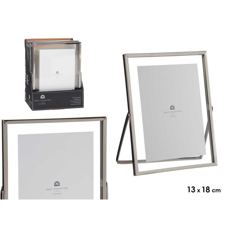 CORNICE METALLO ARGENTO 13X18CM