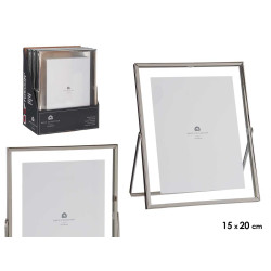 15X20CM SILVER METAL PHOTOFRAME