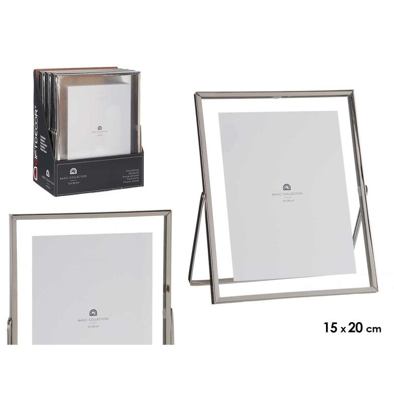 MARCO METAL PLATA 15X20CM