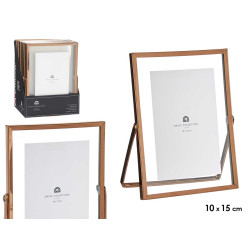 CADRE METAL CUIVRE 10X15CM 