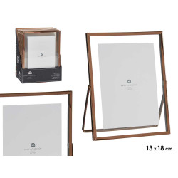 MOLDURA METAL COBRE 13X18CM 
