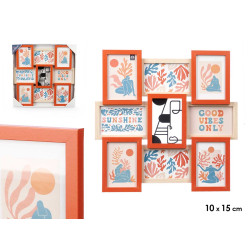 MOLDURA MULTIPLA 8 10X15CM COM METAL