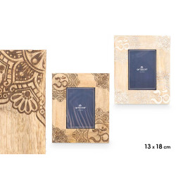 CADRE PHOTO 13 X 18 OM ASSORT 2 COULEURS