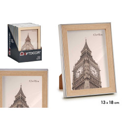 PORTAFOTO ARGENTO COLORE LEGNO 13X18CM