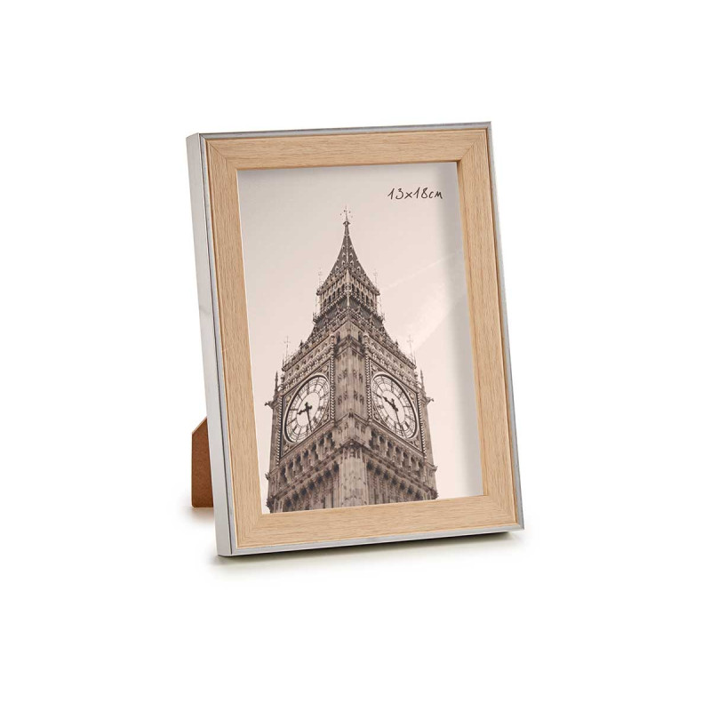 PORTAFOTO ARGENTO COLORE LEGNO 13X18CM