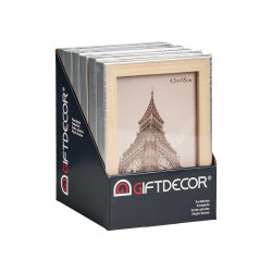 PORTEPHOTO ARGENT COULEUR BOIS 13X18CM