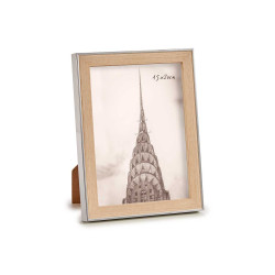 PORTEPHOTO ARGENT COULEUR BOIS 15X20CM