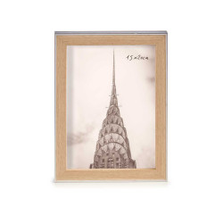 PORTAFOTO PLATA COLOR MADERA 15X20CM