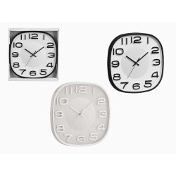 RELOJ CUADRADO 30X30 CM SURT 2 
