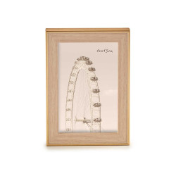 10X15CM GOLD WOOD COLOUR PHOTOFRAME 