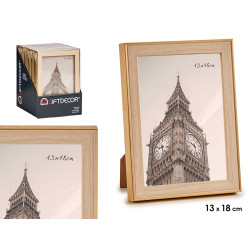 PORTEPHOTO OR COULEUR BOIS 13X18CM