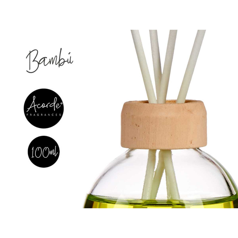 DIFUSOR 100ML COM STICKS BAMBU 