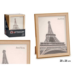 PORTEPHOTO OR COULEUR BOIS 20X25CM