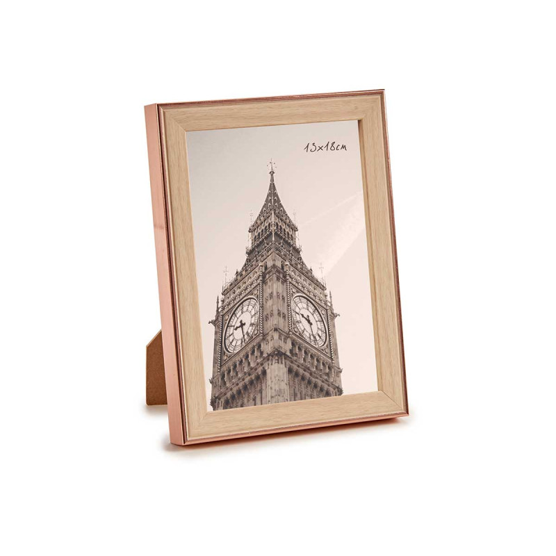 PORTEPHOTO CUIVRE COULEUR BOIS 13X18CM