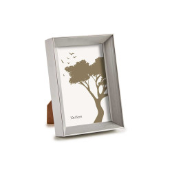PORTAFOTO PLASTICO MOLDURA PLATA 10X15CM