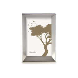 MOLDURA DE PLASTICO PRATEADA 10X15CM