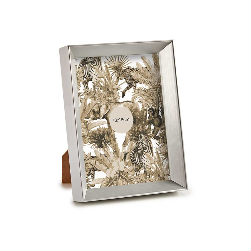 PORTEPHOTO PLASTIQUE MOULURE ARGENT 13X18CM