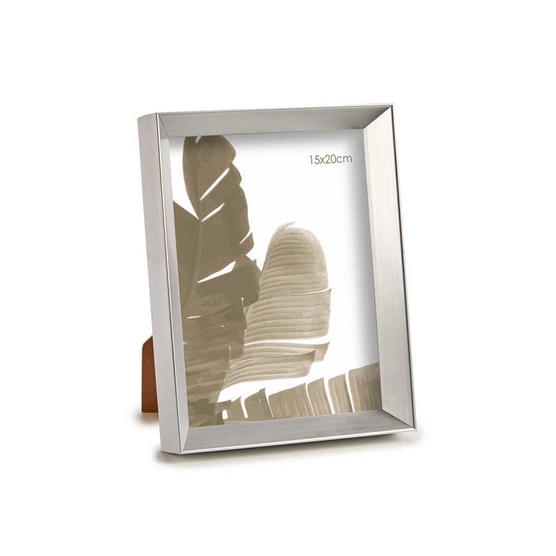 PORTEPHOTO PLASTIQUE MOULURE ARGENT 15X20CM