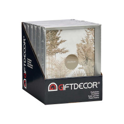 PORTAFOTO PLASTICA CORNICE ARGENTO 20X25CM