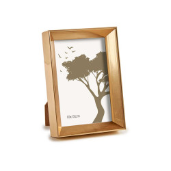 PORTAFOTO PLASTICO MOLDURA ORO 10X15CM