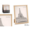PORTAFOTO PLASTICO NATURAL 20X25CM