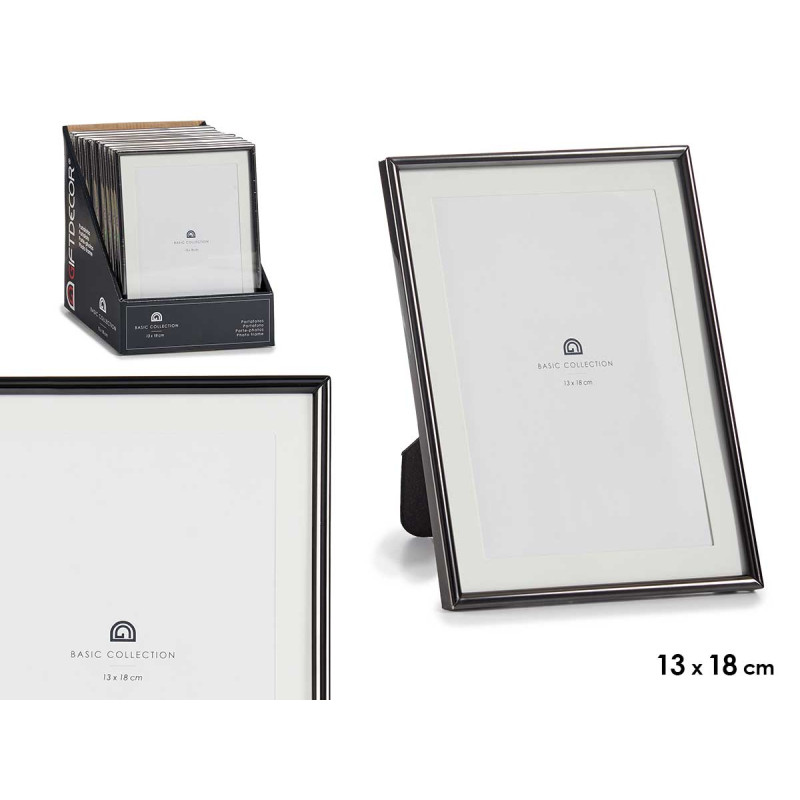 BLACK STEEL PICTURE FRAME 13X18CM