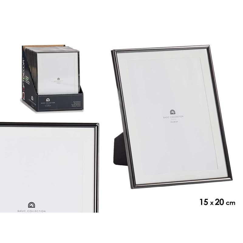 BLACK STEEL PICTURE FRAME 15x20cm