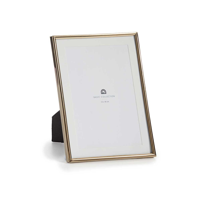 CADRE ACIER DORE 13X18CM