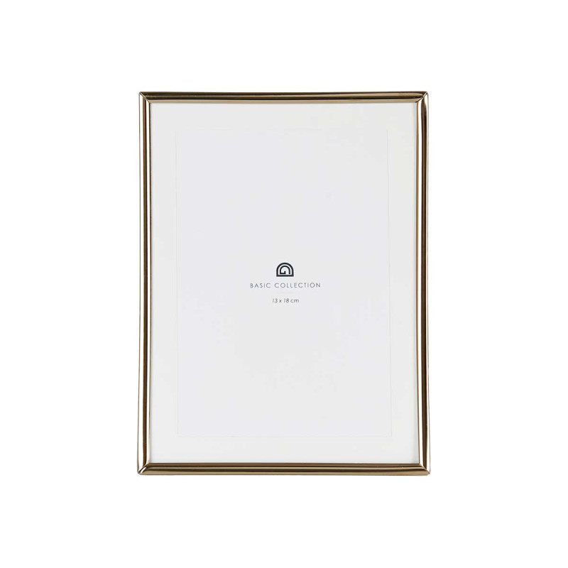 CADRE ACIER DORE 13X18CM