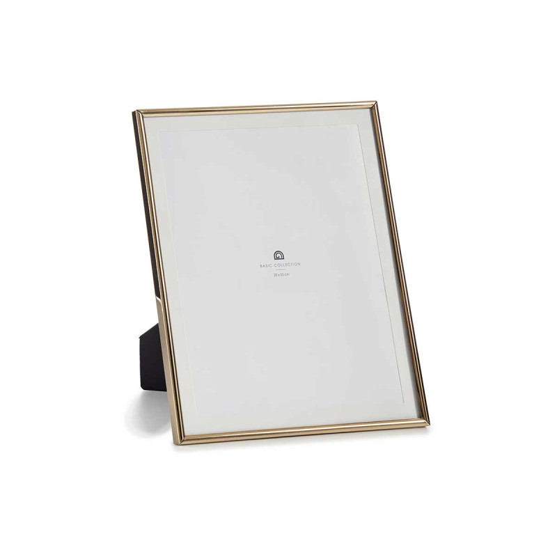 CADRE ACIER DORE 20X25CM