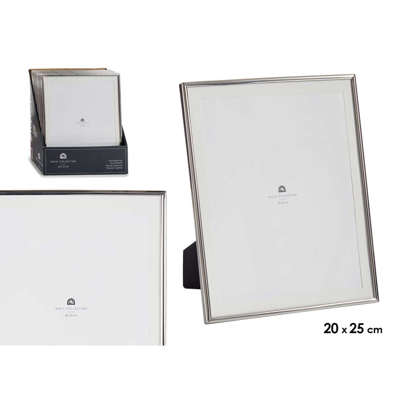 SILVER STEEL PICTURE FRAME 20X25CM