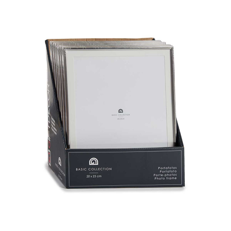 CADRE ACIER ARGENTE 20X25CM