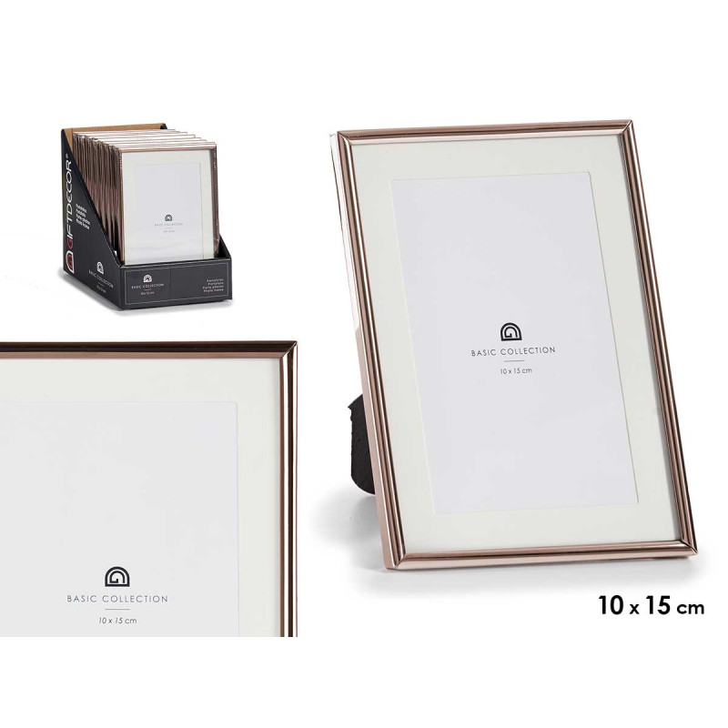 CADRE ACIER CUIVRE 10X15CM