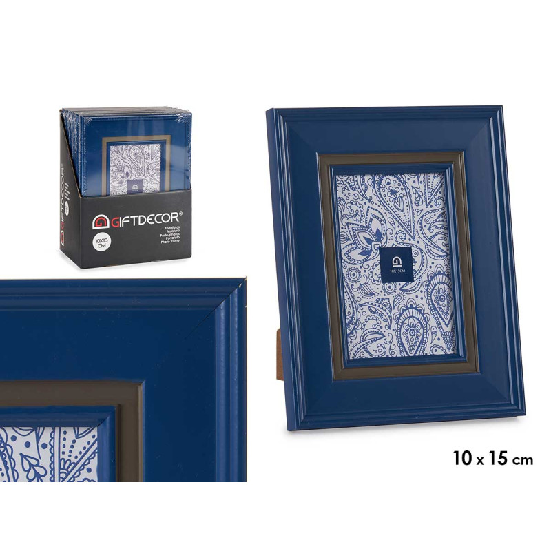 MOLDURA 10X15 AZUL ESCURA  