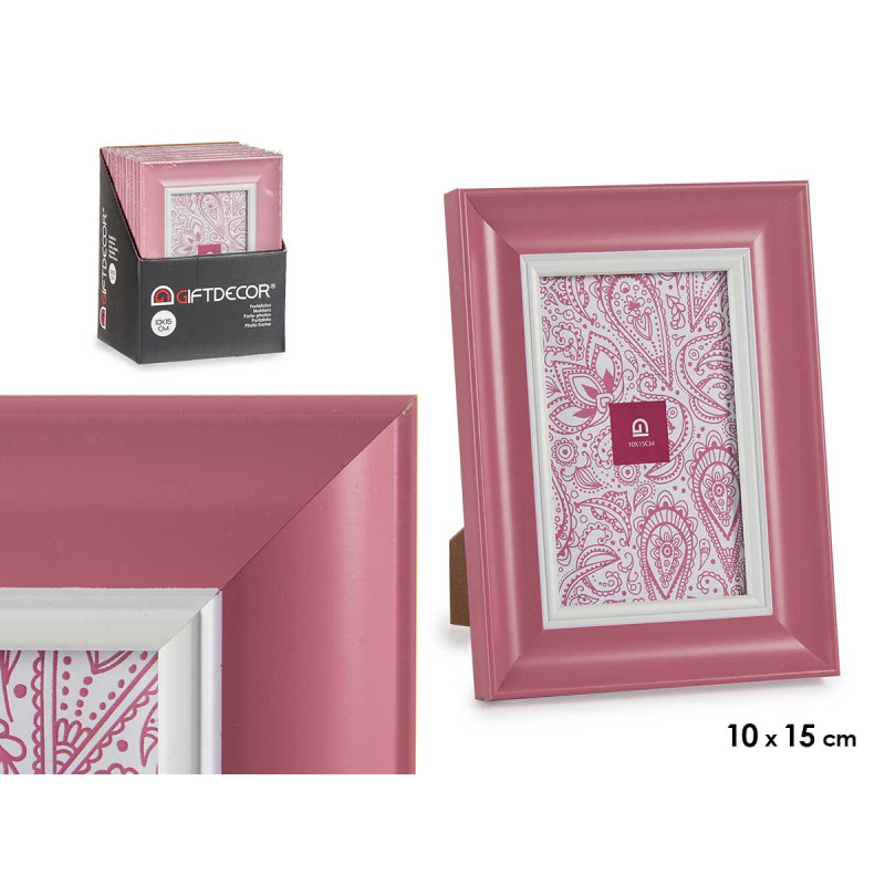 PORTAFOTO 10X15 ROSA