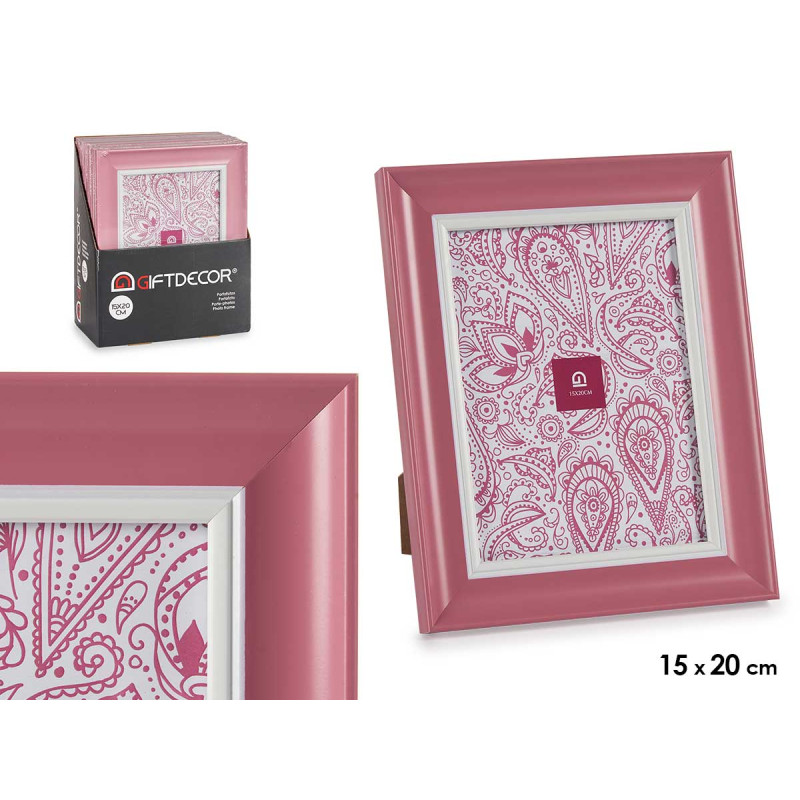 MOLDURA 15X20 ROSA