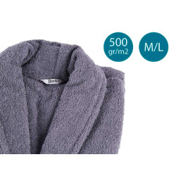 500GR M/L GREY BATH ROBE