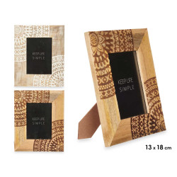 PHOTO HOLDER 13X18CM MANDALA ASSORT 2 COLOURS 