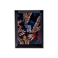 PORTAFOTO PLASTICA STAMPAGGIO NERO 13X18CM