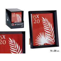 15X20CM BLACK PLASTIC PHOTOFRAME