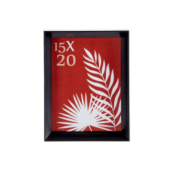 MOLDURA PLASTICO PRETA 15X20CM